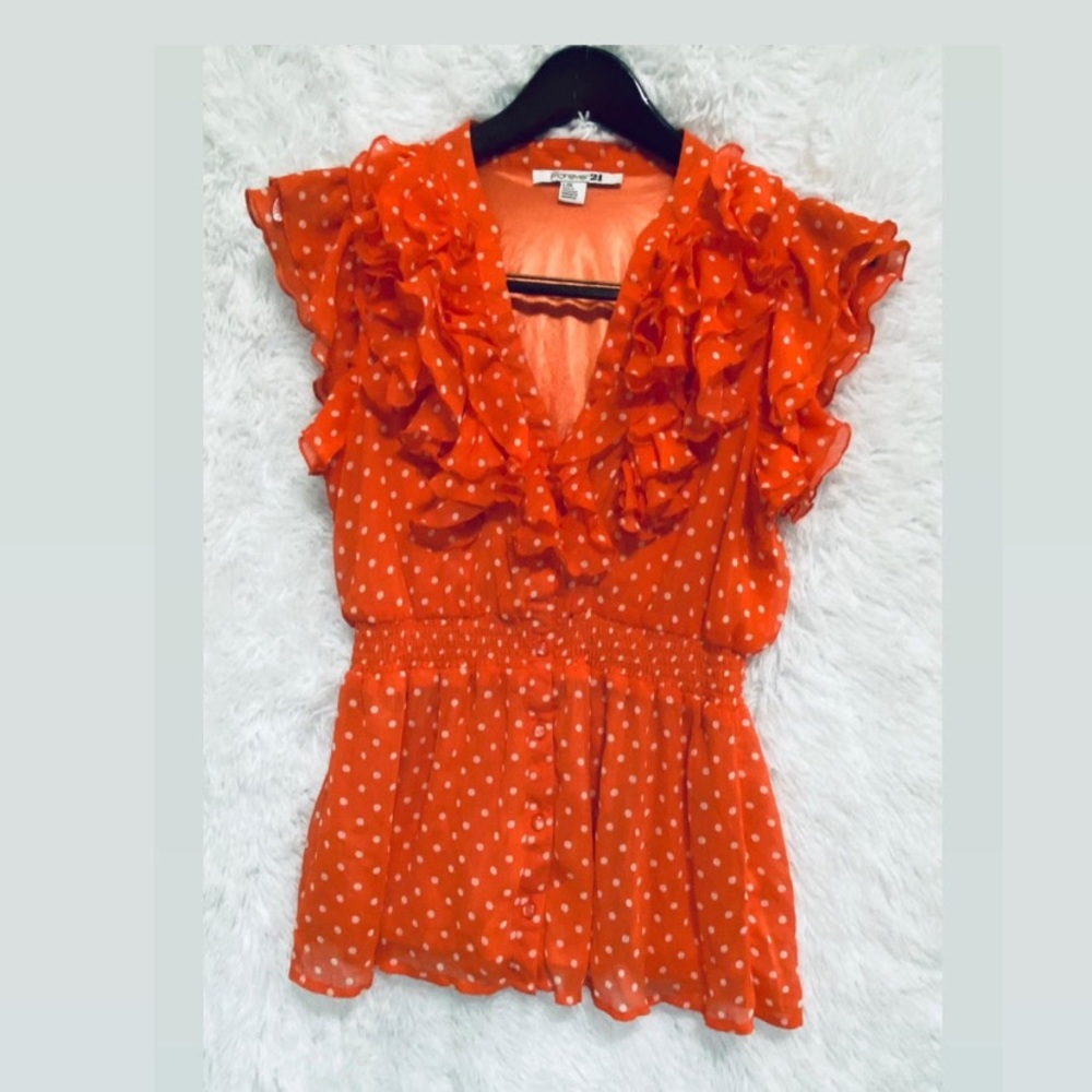 Forever 21 Ruffles blouse Size L